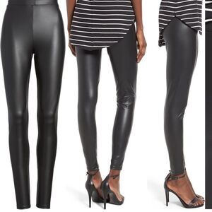 BP. Nordstrom Women’s Faux Leather Black Legging, Size Small Like-New Condition